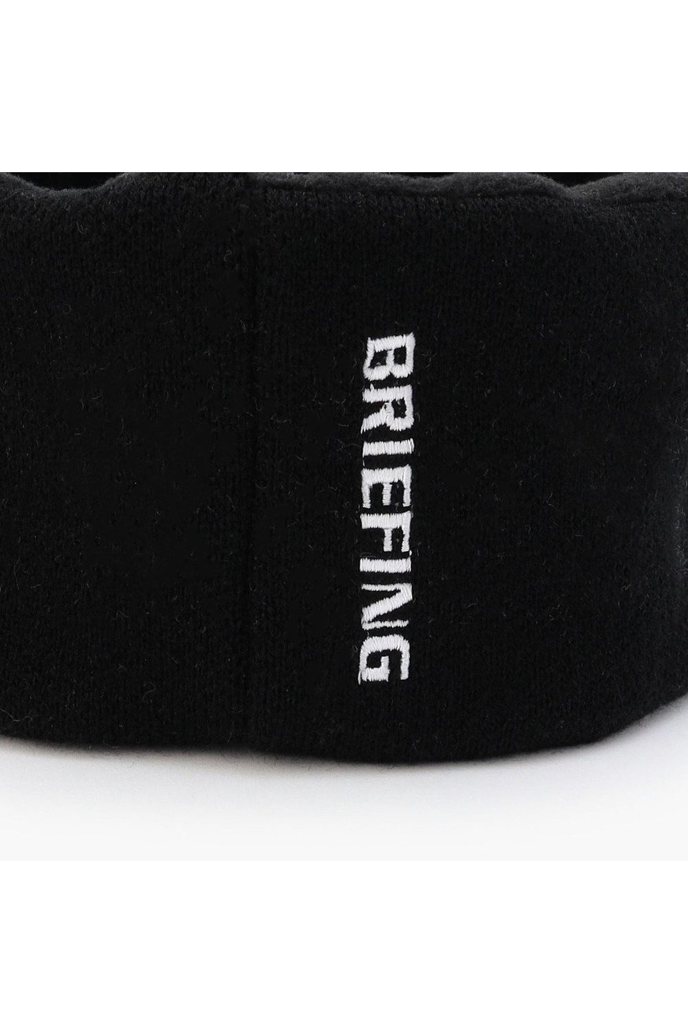 KNIT VISOR / ブランドロゴジャカード ニットサンバイザー (ブラック)