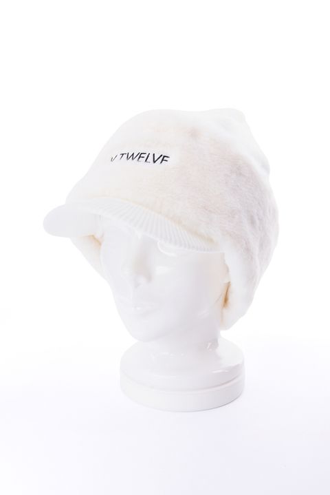 【26AW】 SEP KNIT CAP / ファーネックウォーマー&梵天付きニットキャップセット (ホワイト)