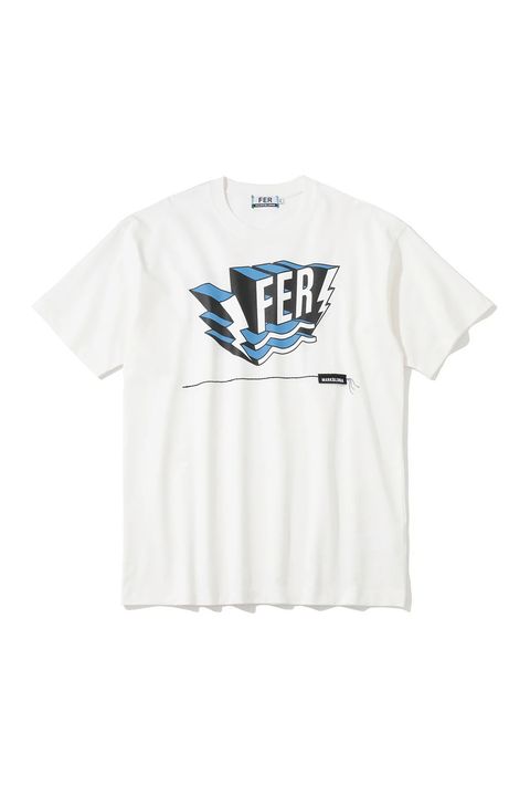 【26SS】【FER COLLECTION】 SWAG LOGO RELAX TEE / 3Dロゴプリント ステッチワーク クルーネックTシャツ (ホワイト)