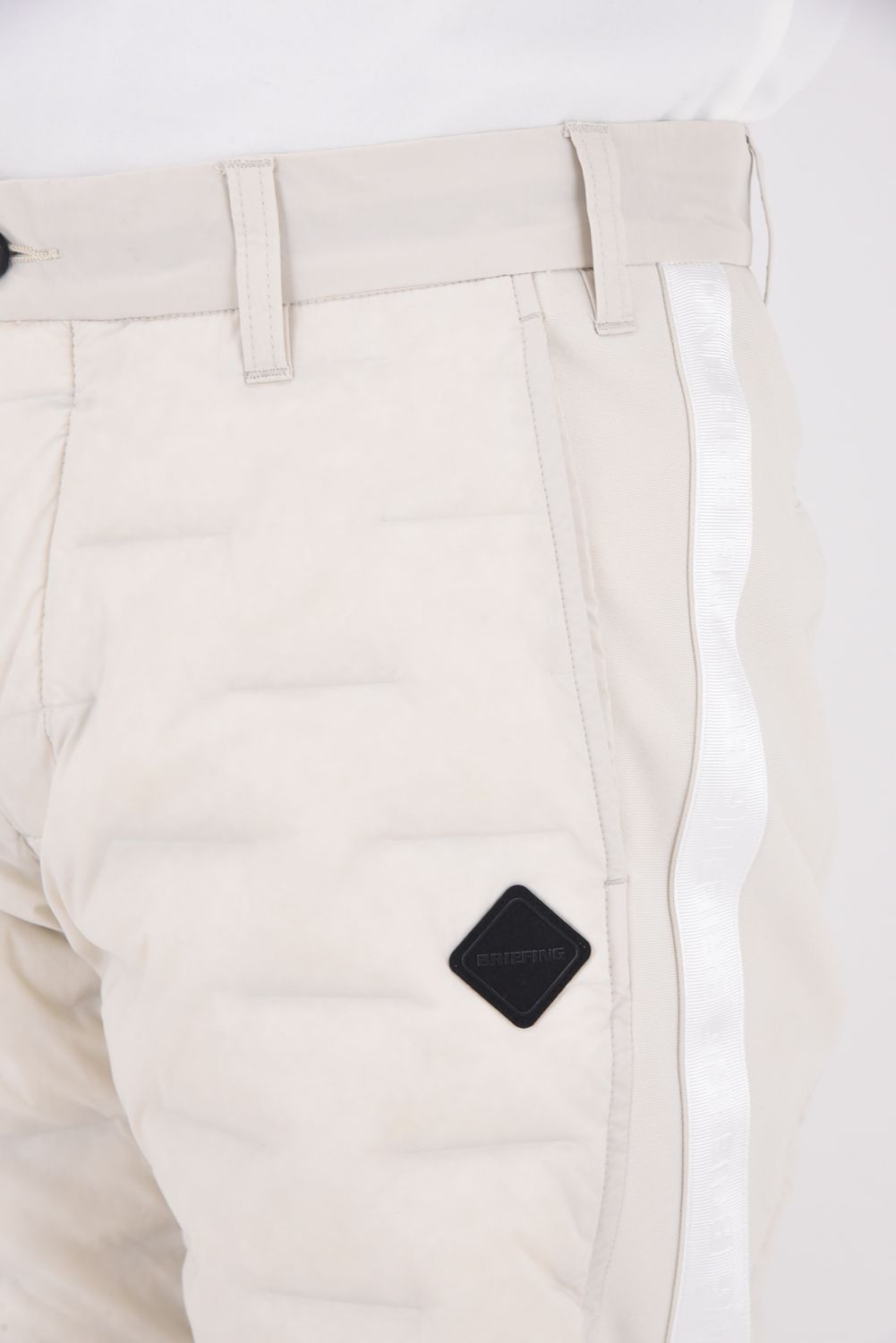 【25AW】 MEN'S HYBRID DOWN PANTS / ストレッチタフタ ダイヤモンドロゴ ハイブリッドダウンパンツ (ベージュ)