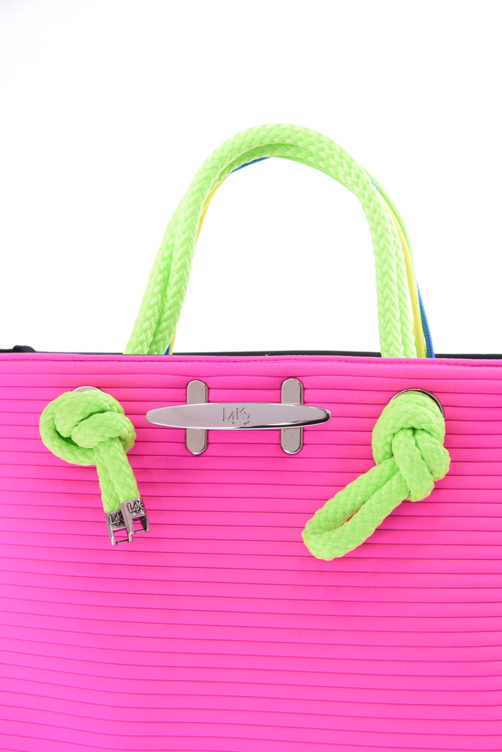 CLEAT TOTE mini TOM0152 / クリート トート ミニバッグ ボーダー （ショックピンク）*