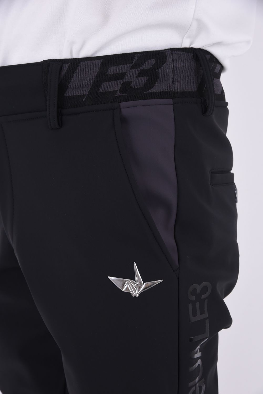 113 GOLF TRACK PANTS / ハイゲージトリコット トラックパンツ (ブラック)