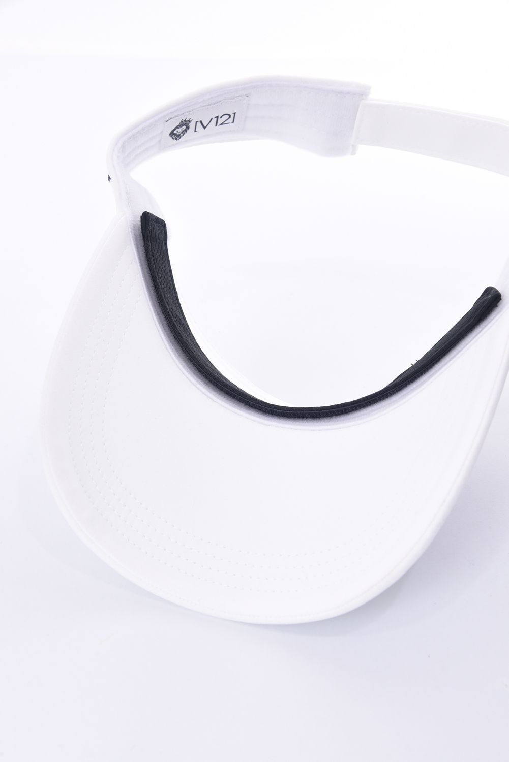 TIT VISOR / V12筆記体ロゴ サンバイザー (ホワイト)