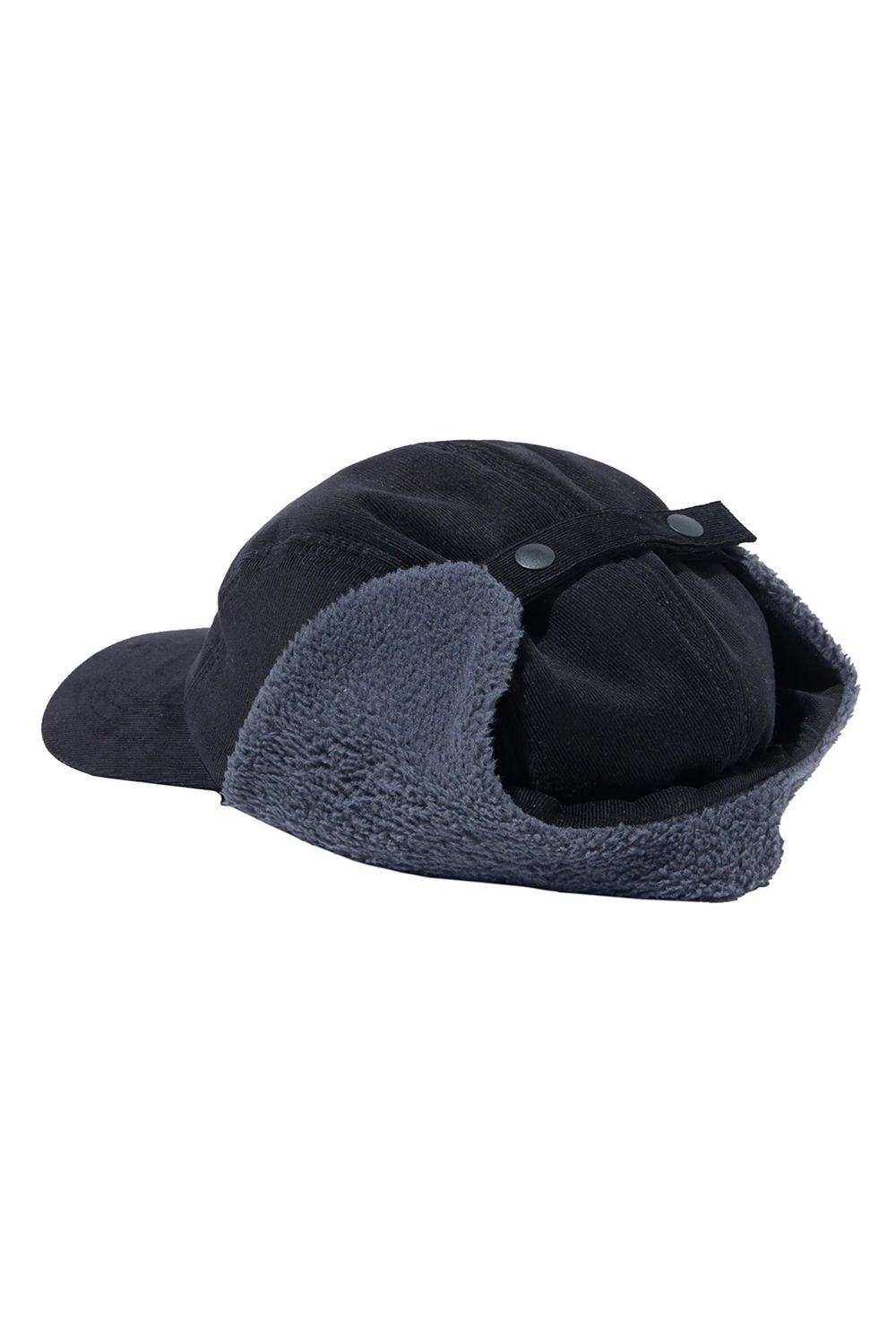 【26AW】 2WAY FLAP CAP / ボア素材 イヤーマフ ベースボールキャップ (ブラック)