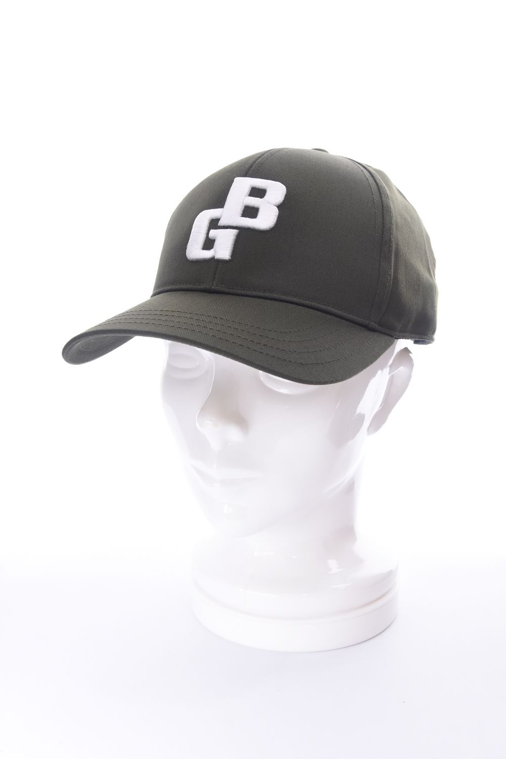 BG INITIAL CAP / BGイニシャルロゴ キャップ (オリーブ)