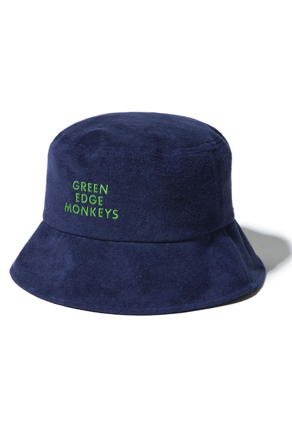 【26SS】 BUCKET HAT / パイル生地 ブランドロゴ刺繍 バケットハット (ネイビー)