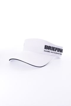 MENS ROUND LOGO VISOR / ロゴ刺繍 アシンメトリー サンバイザー ホワイト