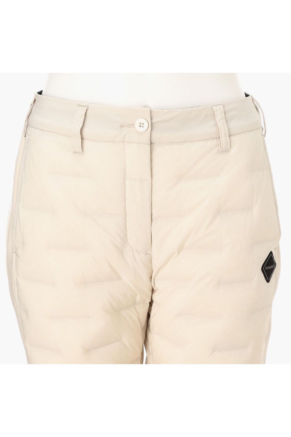 【25AW】【レディース】 WOMEN'S HYBRID DOWN PANTS / ストレッチタフタ ダイヤモンドロゴ ハイブリッドダウンパンツ (ベージュ)