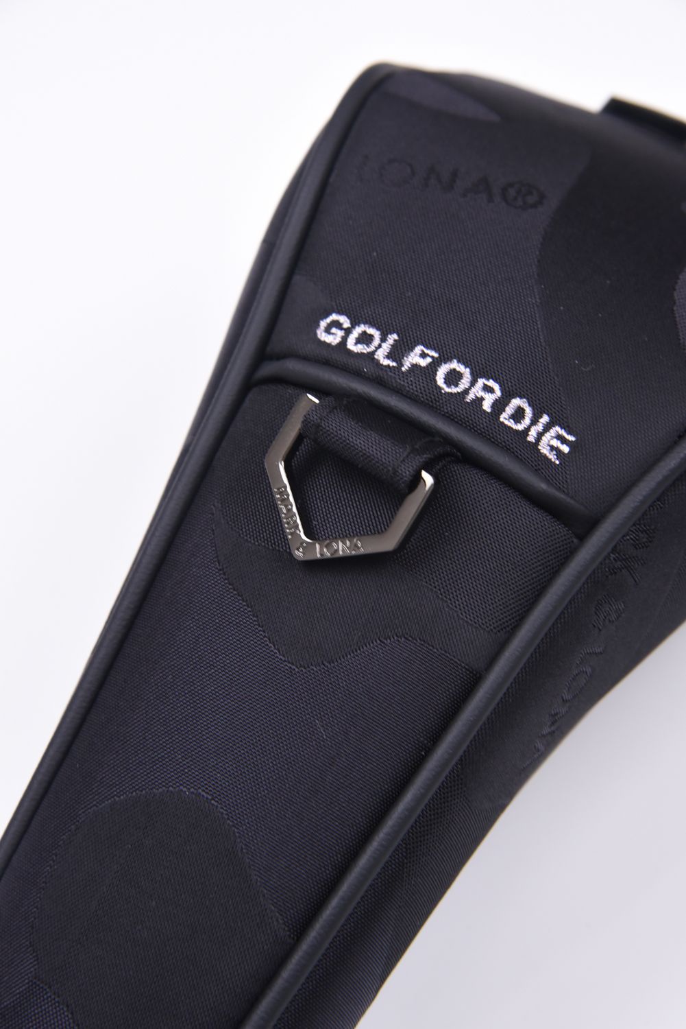 PREMIUM GAUGE FW COVER / コーデュラナイロン レザーパイピング オリジナルカモジャカード フェアウェイウッドカバー (ブラック)