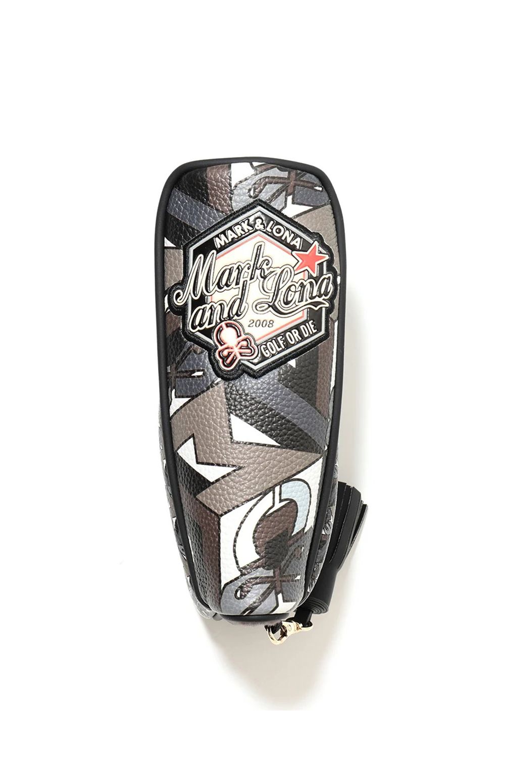 【26AW】 PRISME PUTTER COVER / 3Dキューブパターン シンセティックレザー ピンタイプ パターカバー (ブラック)
