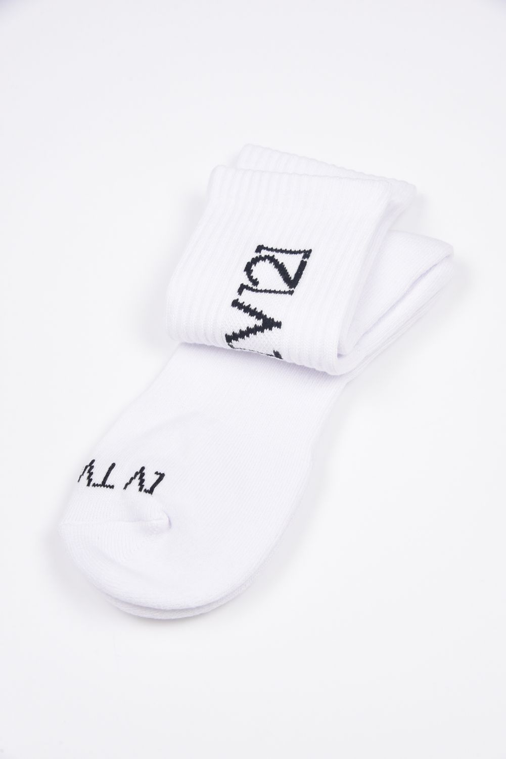 SIDE LOGO MID SOCKS / サイドロゴ ミドルソックス (ホワイト)