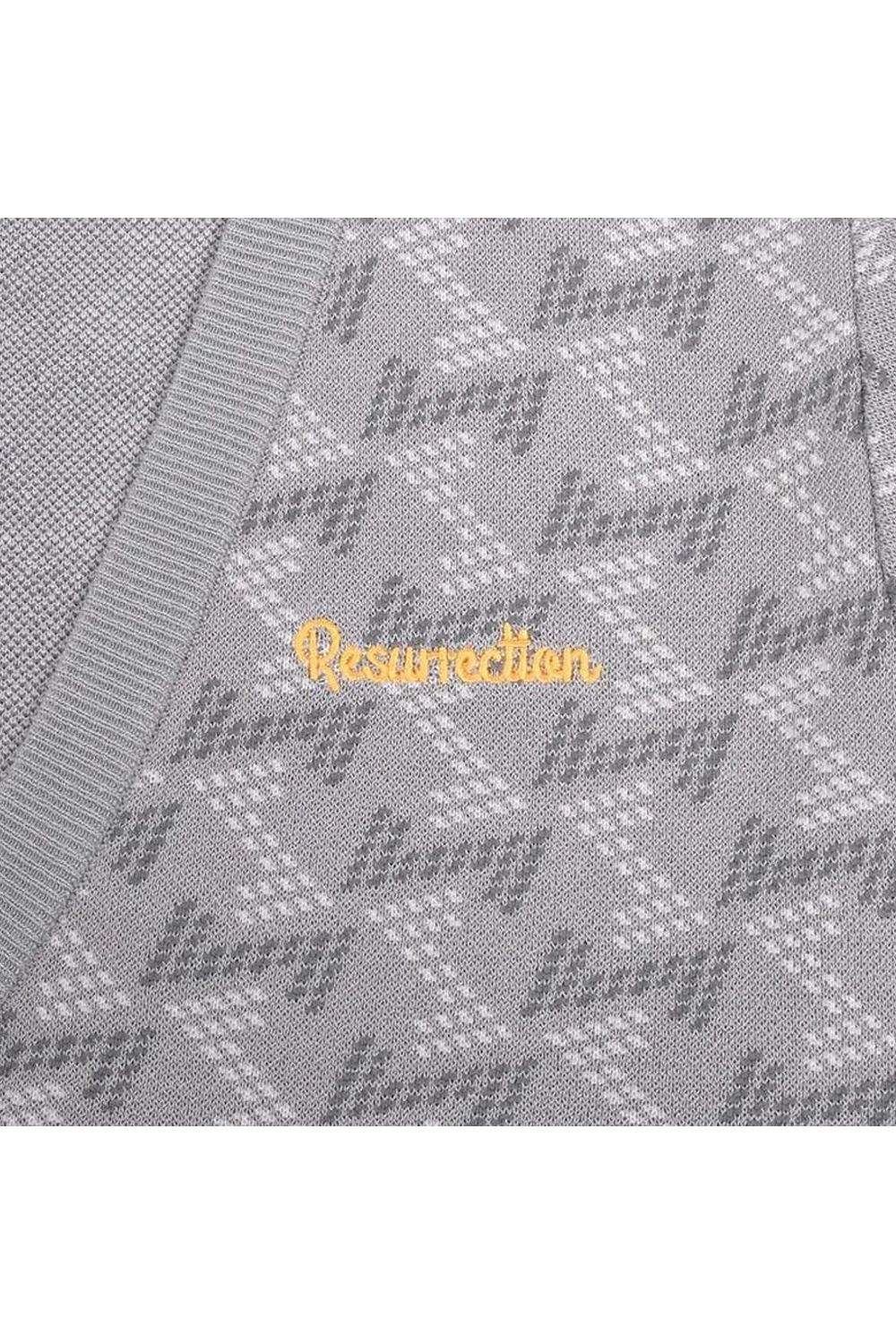 【25AW】【レディース】 GM JACQUARD KNIT CARDIGAN / GMジャガード ニットカーディガン (グレー)*