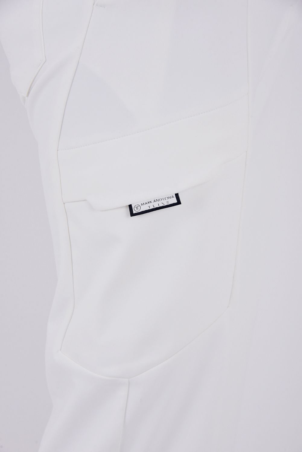 【26SS】【T-LINE】 CONTOUR FLEX CARGO JOGGER / モノトーン ポリエステルトリコット カーゴライクジョガーパンツ (ホワイト)