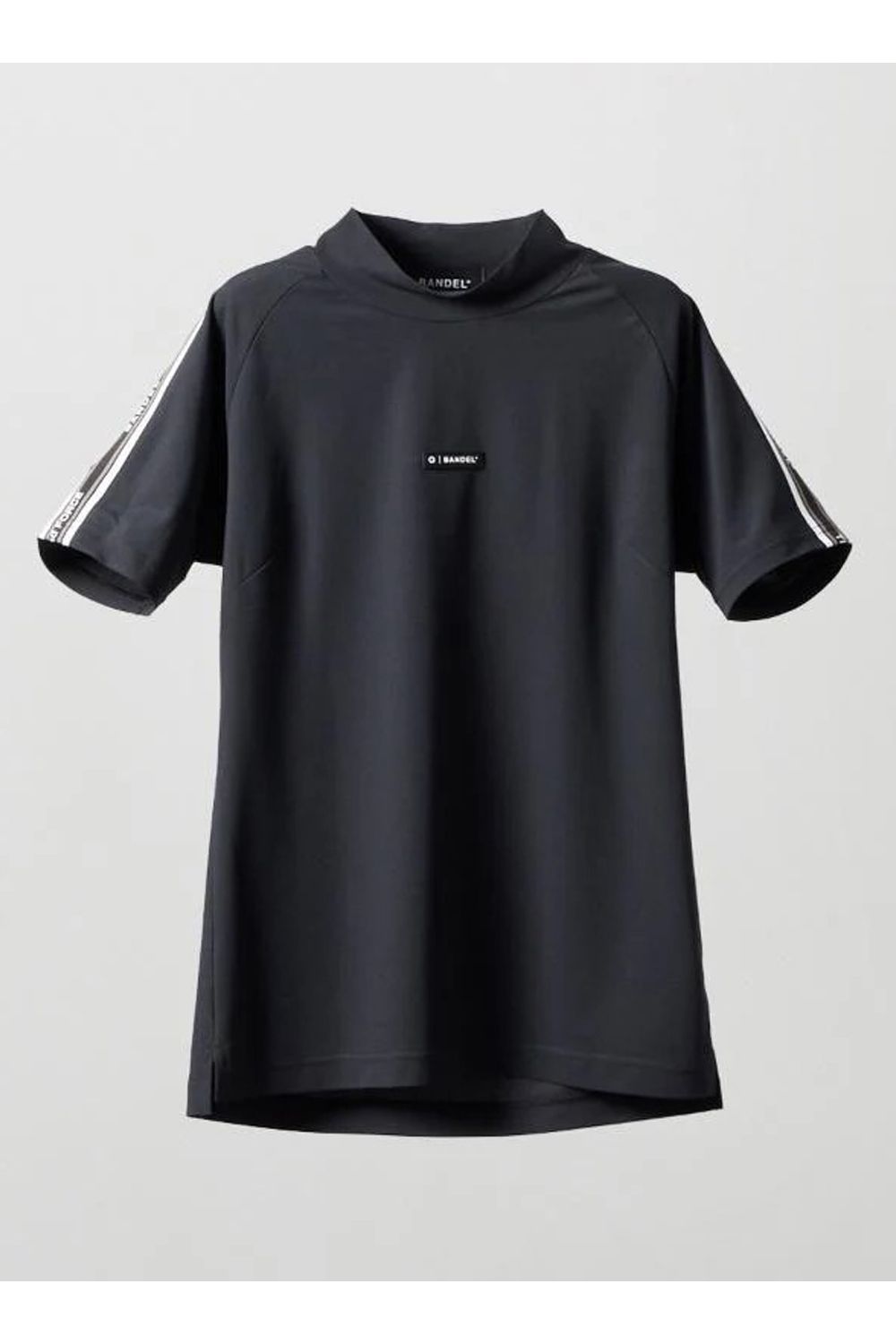 【26SS】 【レディース】 CONCEPT NOTES TAPING MOCK NECK / カノコ素材 デザインテープ モックネックTシャツ (ブラック)