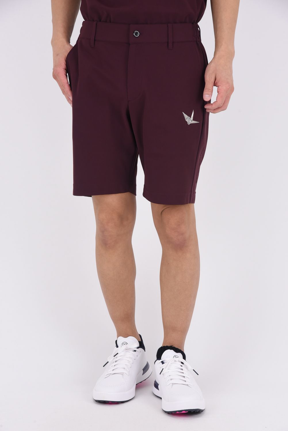 【26SS】 LUXE MESH SHORTS / 接触冷感 微細メッシュ生地 ショートパンツ (バーガンディ)