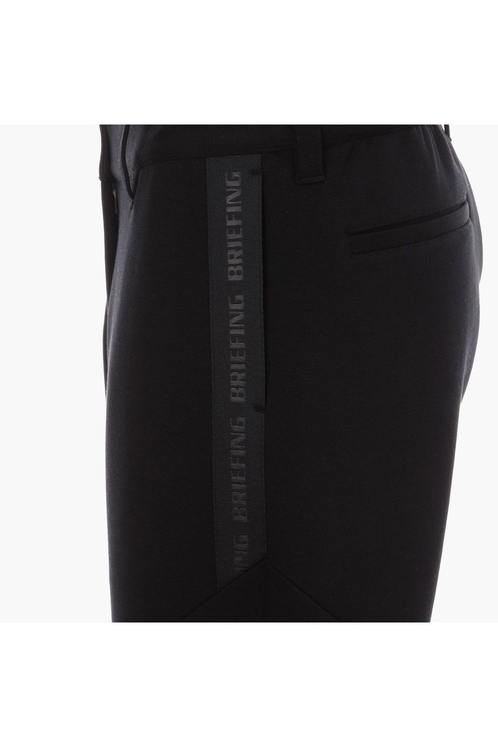 【25AW】【レディース】 WOMEN’S WARM LOGO LINE PANTS / ダンボールニット サイドロゴテープ ロングパンツ (ブラック)
