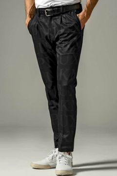 SAME LOGO PANTS / 総柄ロゴスラックス ブラック