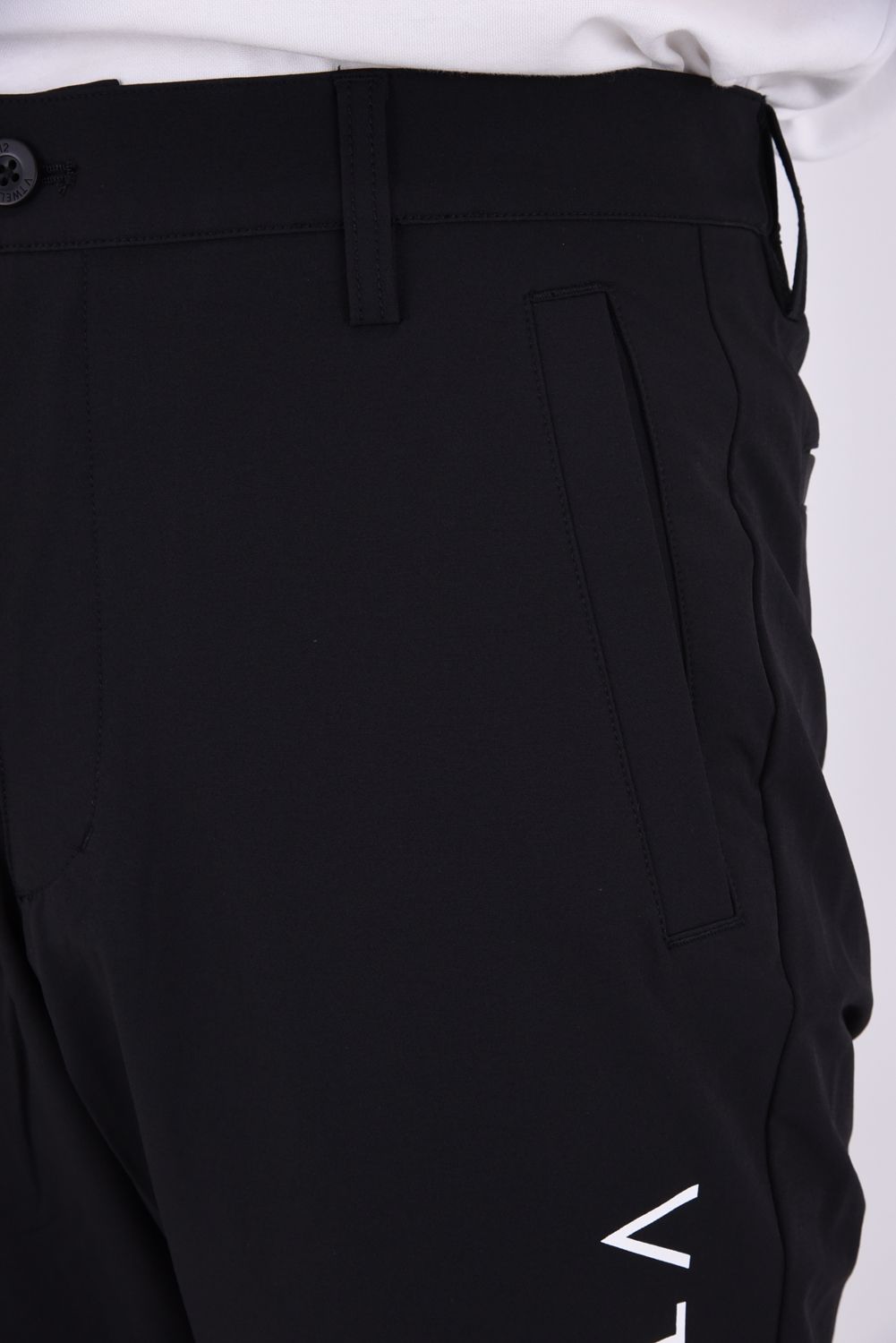 【26AW】 WB PANTS / サイドロゴ ウエストゴム ロングパンツ (ブラック)