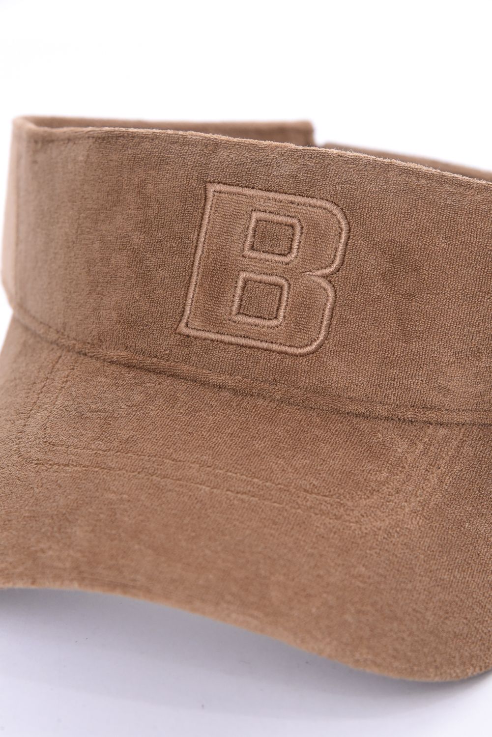 MEN’S PILE INITIAL VISOR / パイル地 サンバイザー （ライトブラウン）