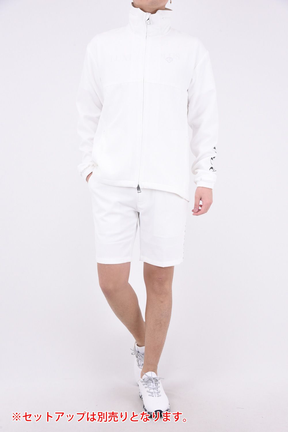 BASIC LOGO SHORT PANTS / ベーシック ロゴ ストレッチ ショートパンツ (ホワイト)