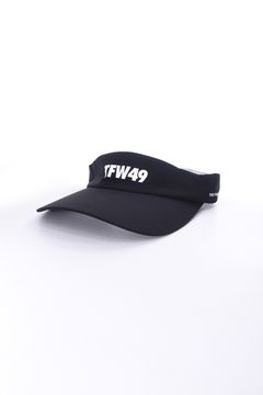TAFFETA SUN VISOR / ブランドロゴ サンバイザー (ブラック)
