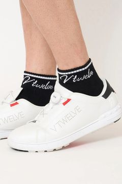 【26AW】 HICKY SOCKS / 筆記体ロゴ ミドルソックス (ブラック)