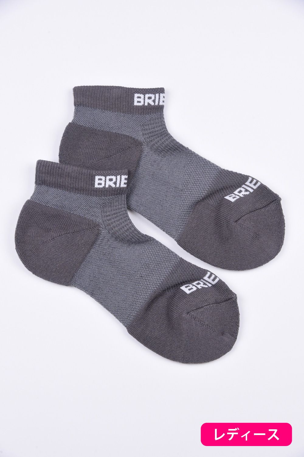 WOMENS CORDURA SHORT SOCKS / ブランドロゴ コーデュラ ショートソックス グレー レディース