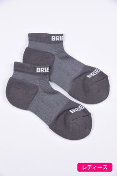 WOMENS CORDURA SHORT SOCKS / ブランドロゴ コーデュラ ショートソックス グレー レディース