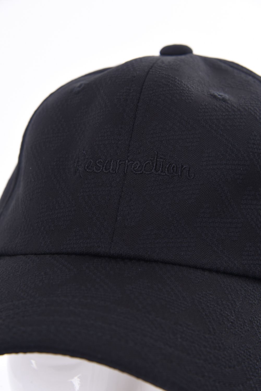 GM JACQUARD CAP / ブランドオリジナルテキスタイル ジャガード キャップ (ブラック)