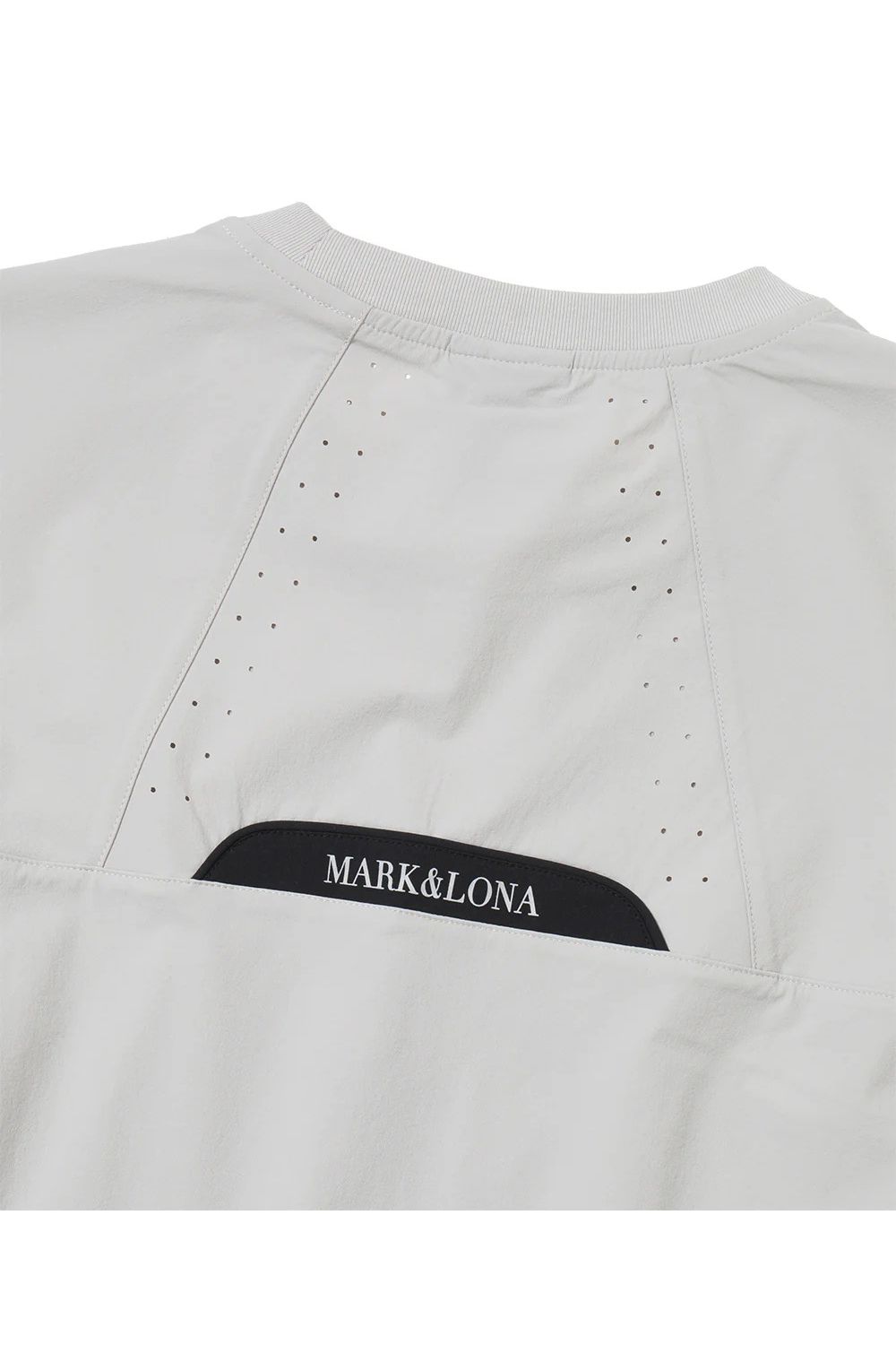 【26SS】【CODE COLLECTION】 PTMT / ストレッチナイロン クルーネックプルオーバー (ライトグレー)