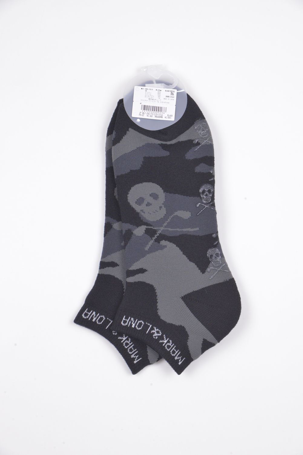 【26AW】 GAUGE CAMO SNEAKER SOCKS / ジャパンメイド オリジナルカモジャカード スニーカー丈 ローソックス (ブラック)