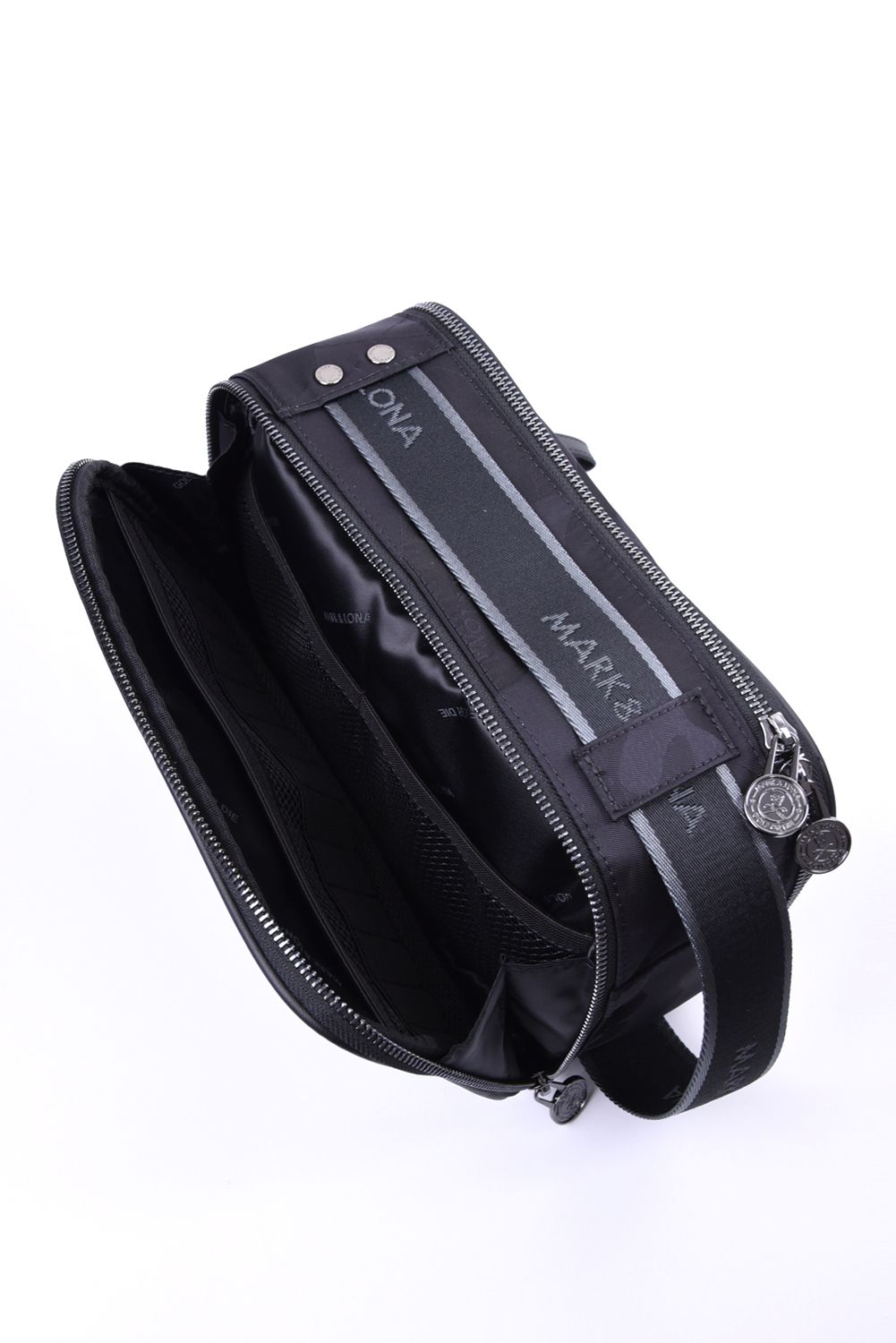 【26AW】 PREMIUM GAUGE 2-WAY BAG / コーデュラナイロン シンセティックレザー スカルカモジャカード 2WAYバッグ (ブラック)