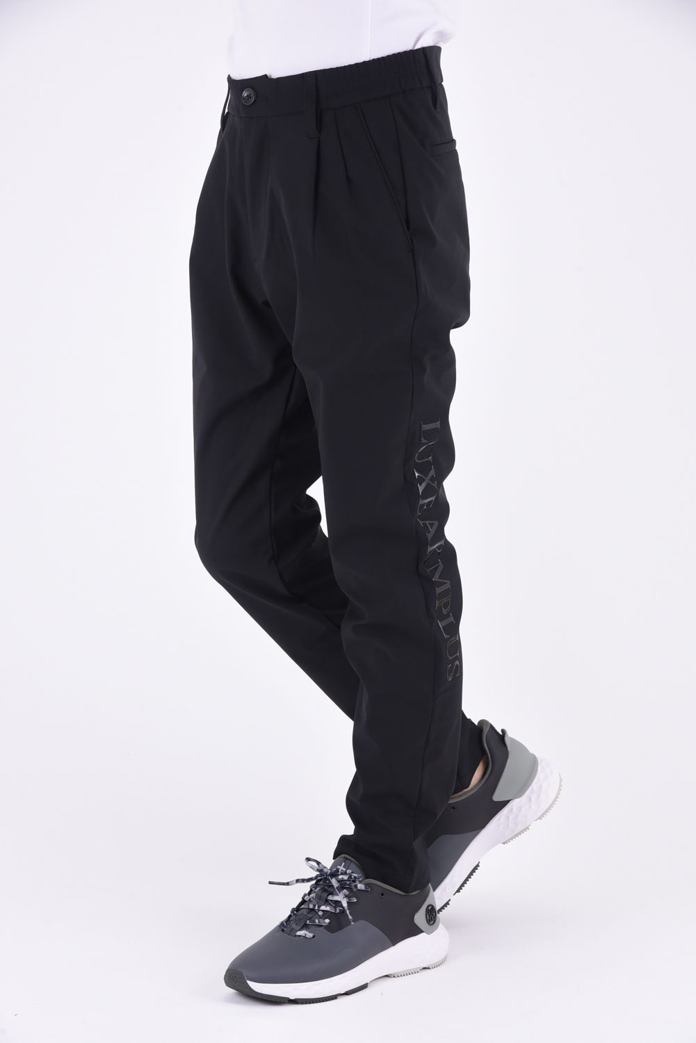 WINDPROOF LOGO SLACKS / ウインドウプローフ スラックスパンツ (ブラック)