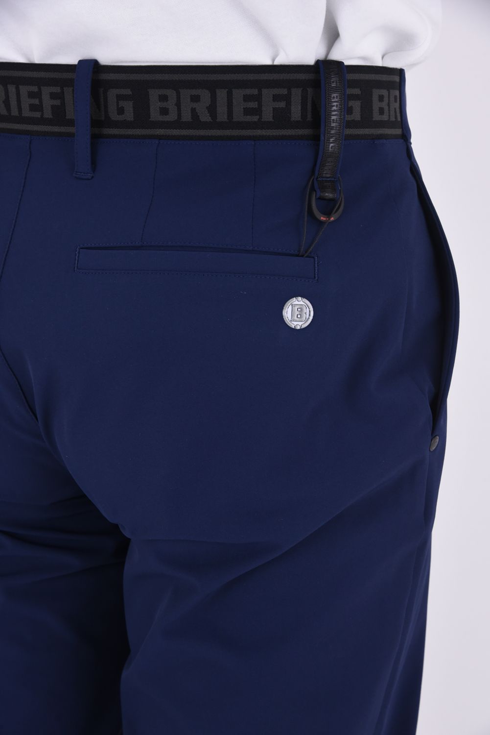 【25SS】 MEN’S LOGO ELASTIC SUMMER PANTS / ロゴ ゴムベルト パンツ (ネイビー)