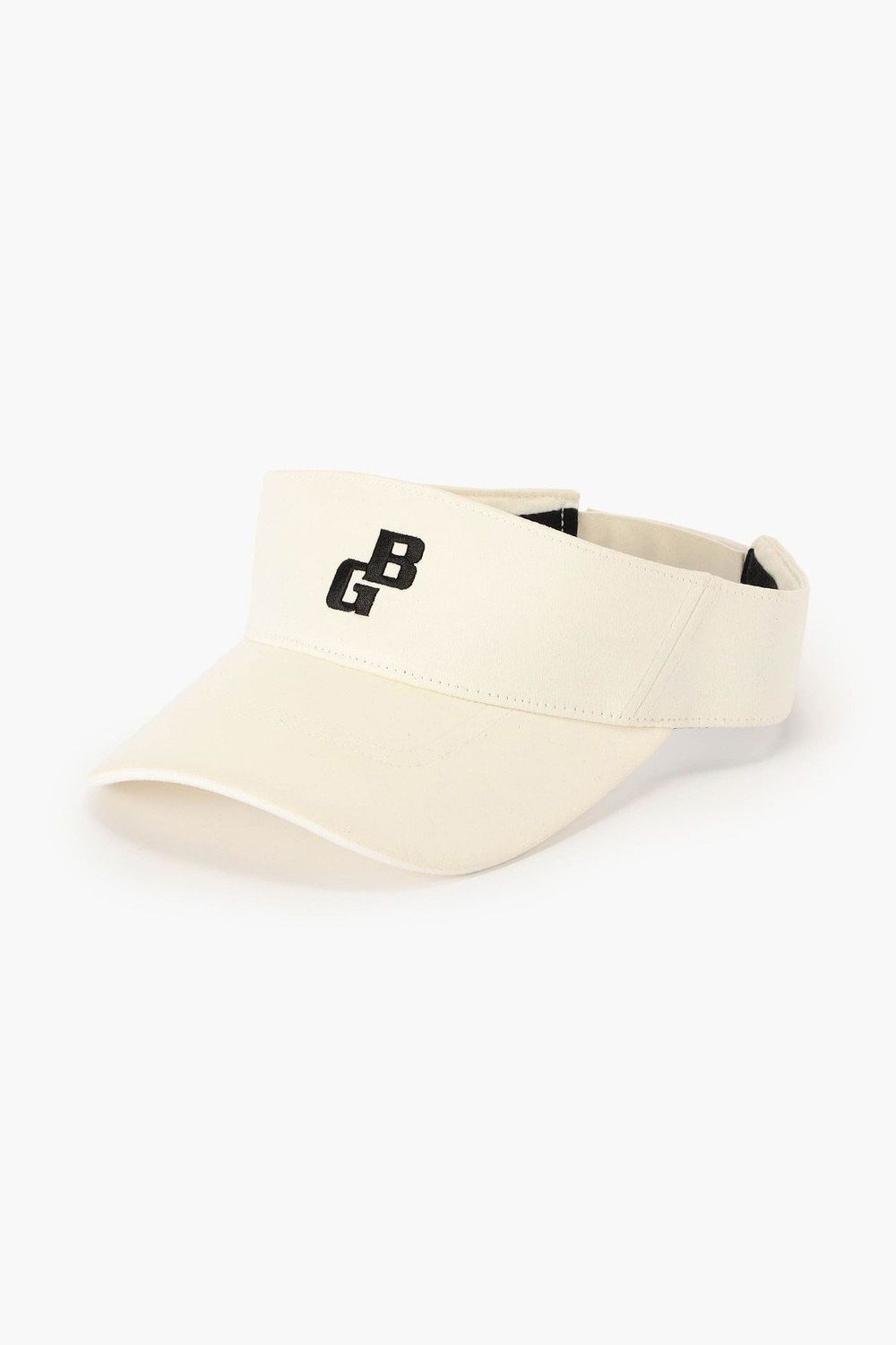 【26AW】 MEN’S SUEDE SMALL BG LOGO VISOR / スウェード素材 スモールBGロゴ サンバイザー (ホワイト)