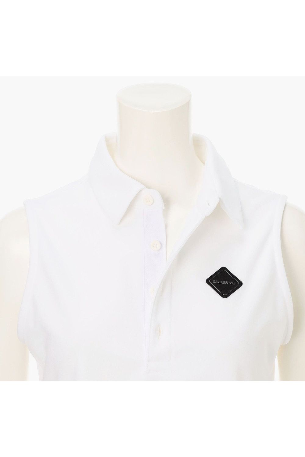 【26SS】【レディース】 WOMEN’S DRY PILE NS SHIRT / ドライパイル生地 ノースリーブポロシャツ (ホワイト)