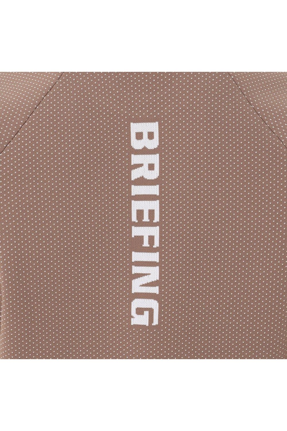 【26AW】 MEN’S BIRDS EYE KNIT CREWNECK / バーズアイパターン ブランドロゴ クルーネックニット (モカ)