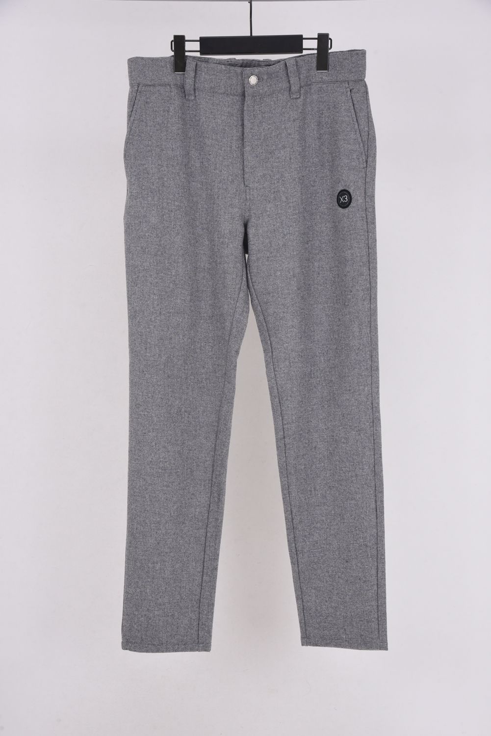 【25AW】 HOUNDSTOOTH TAPERED PANTS / 千鳥柄 テーパード パンツ (チャコール)