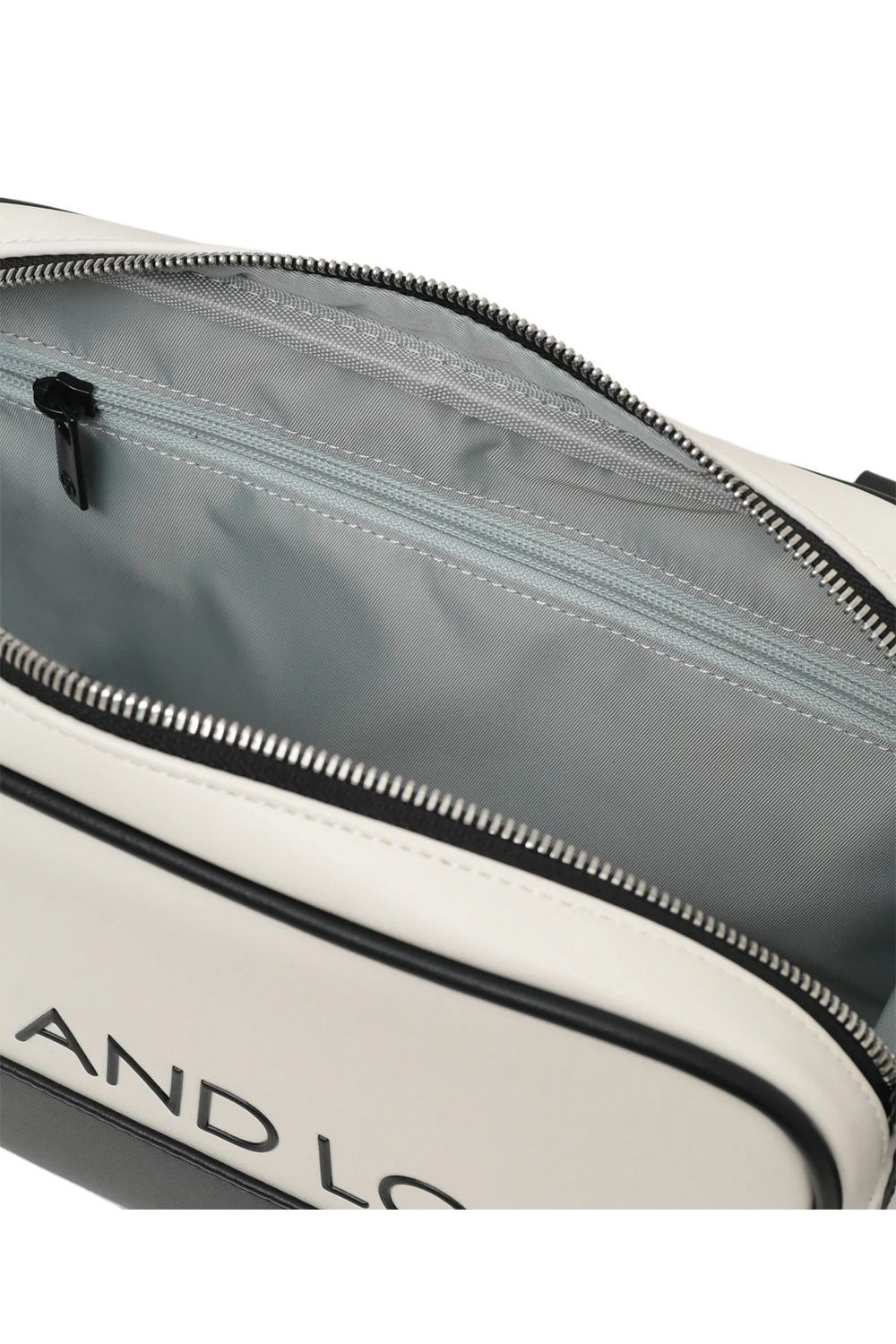 【26SS】【T-LINE】 VELOCITY UTILITY POUCH / モノトーン シンセティックレザー 2WAYポーチ (ホワイト)