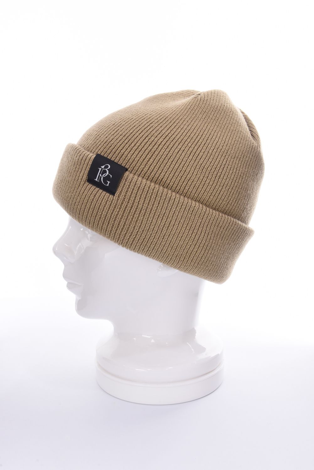 【美品】1PIU1UGUALE3 GOLF ニット帽子 1PIU1UGUALE3 GOLF - KINT CAP / ロゴ ニットキャップ ベージュ