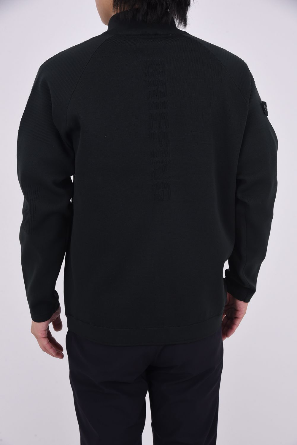 【25AW】 MEN'S WR KNIT BLOUSON / 超撥水糸 ハイネックニットブルゾン (ブラック)