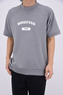 【26SS】 MEN’S COLLEGE LOGO HIGHNECK / カレッジロゴ リラックスフィット モックネックTシャツ (グレー)