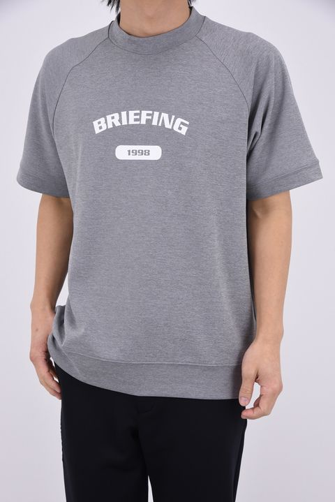 【26SS】 MEN’S COLLEGE LOGO HIGHNECK / カレッジロゴ リラックスフィット モックネックTシャツ (グレー)