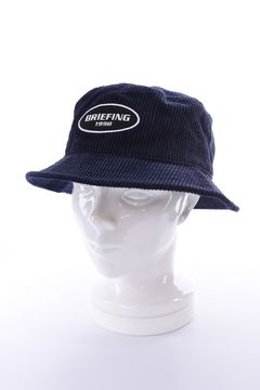 【26AW】 MEN’S CORDUROY OVAL HAT / コーデュロイ生地 オーバルロゴワッペン ハット (ネイビー)