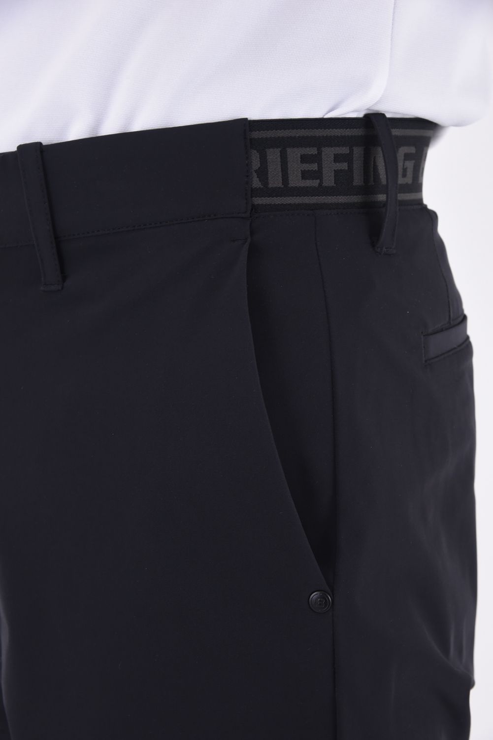 BRIEFING - MENS LOGO ELASTIC SHORT PANTS / ロゴ エラ