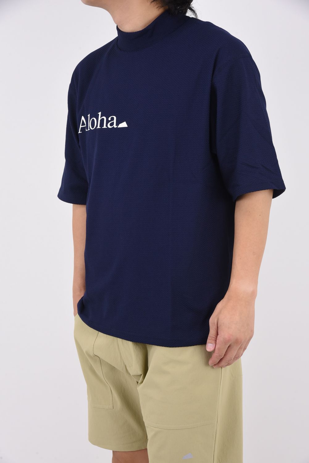 ハッピィサルベージ SALVAGE PUBLIC Kolepa - BIG ALOHA HAKU KNIT MOCKNECK S/S