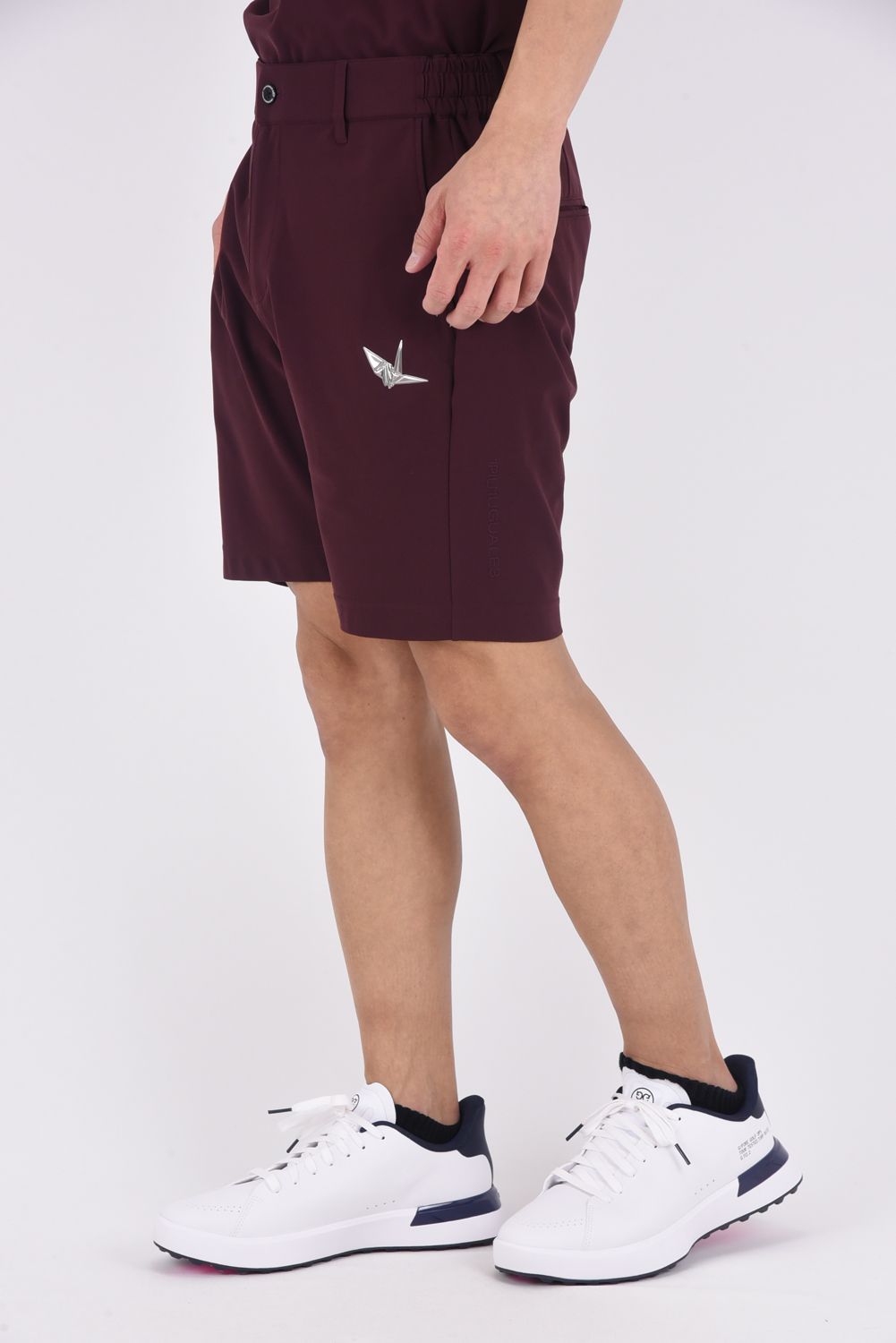 【26SS】 LUXE MESH SHORTS / 接触冷感 微細メッシュ生地 ショートパンツ (バーガンディ)