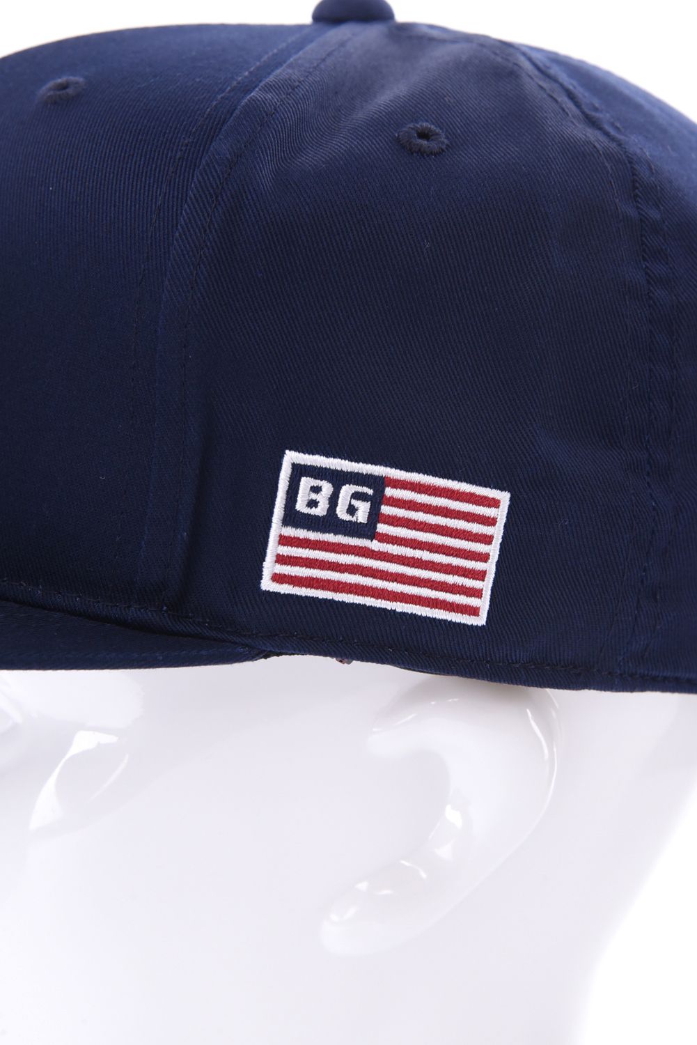 【26SS】 MEN’S BG LOGO FLAT VISOR CAP / BGロゴ フラットキャップ (ネイビー)
