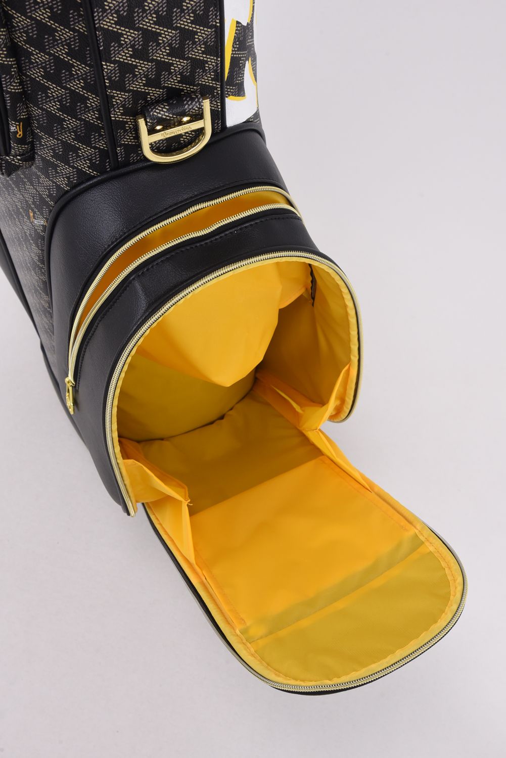 【銀行振込・代金引換不可】【返品・交換不可】 GOSSIP GOLF限定 ORIGINAL GRAFFITI DESIGN RALLINA  No.3 (ラリーナ) / カートタイプ キャディバッグ (ダークブラック/グラフィティデザイン)