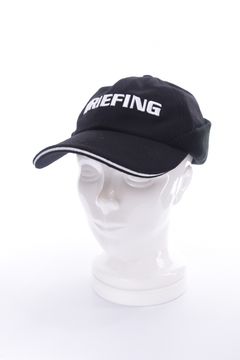 MEN'S WOOL WARM CAP / ウール混 ブランドロゴ ウォームキャップ (ブラック)